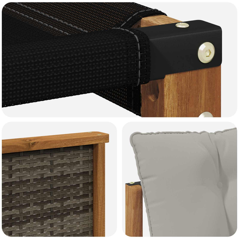 Sofa na zewnątrz Lite Drewno Akacji naturalny