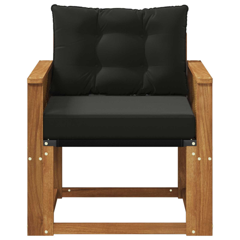 Środkowa sofa ogrodowa Lite Drewno Akacji naturalny