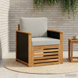 Środkowa sofa ogrodowa naturalny