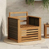 Środkowa sofa ogrodowa naturalny