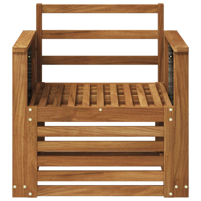 Środkowa sofa ogrodowa naturalny