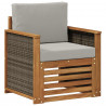 Środkowa sofa ogrodowa naturalny