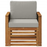 Środkowa sofa ogrodowa naturalny