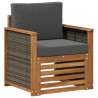 Środkowa sofa ogrodowa naturalny
