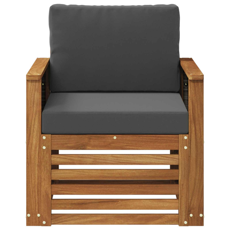 Środkowa sofa ogrodowa naturalny