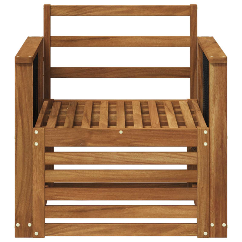 Środkowa sofa ogrodowa naturalny