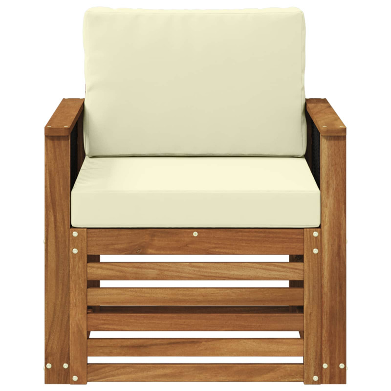 Środkowa sofa ogrodowa naturalny