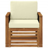 Środkowa sofa ogrodowa naturalny