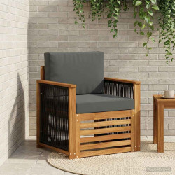 Środkowa sofa ogrodowa naturalny