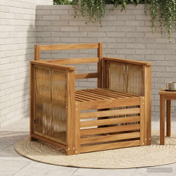 Środkowa sofa ogrodowa naturalny