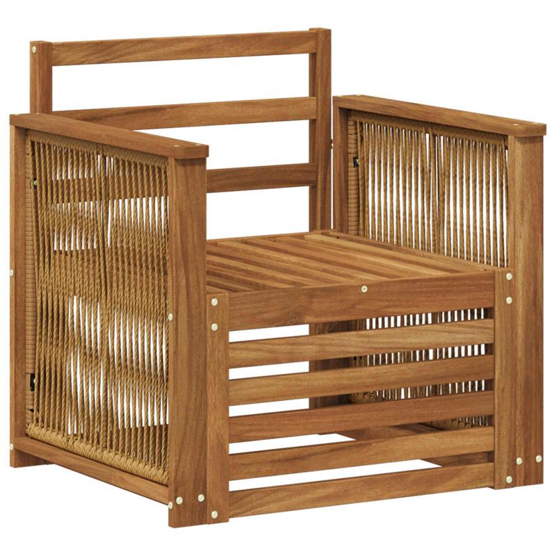 Środkowa sofa ogrodowa naturalny