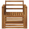 Środkowa sofa ogrodowa naturalny