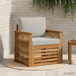 Środkowa sofa ogrodowa naturalny