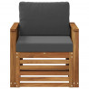 Środkowa sofa ogrodowa naturalny