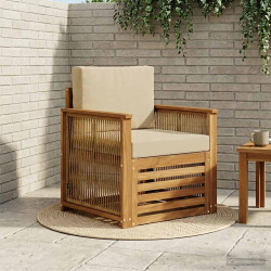 Środkowa sofa ogrodowa naturalny