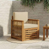 Środkowa sofa ogrodowa naturalny
