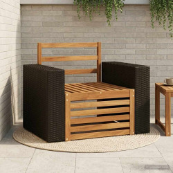 Środkowa sofa ogrodowa naturalny