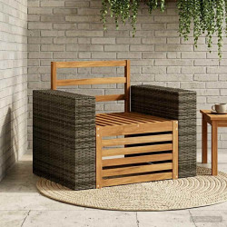Środkowa sofa ogrodowa naturalny