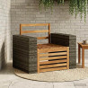 Środkowa sofa ogrodowa naturalny