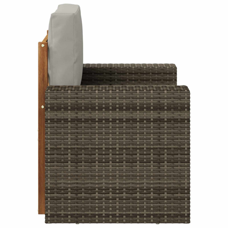 Środkowa sofa ogrodowa Lite Drewno Akacji naturalny