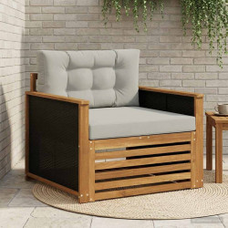 Środkowa sofa ogrodowa naturalny