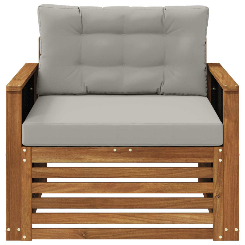 Środkowa sofa ogrodowa naturalny