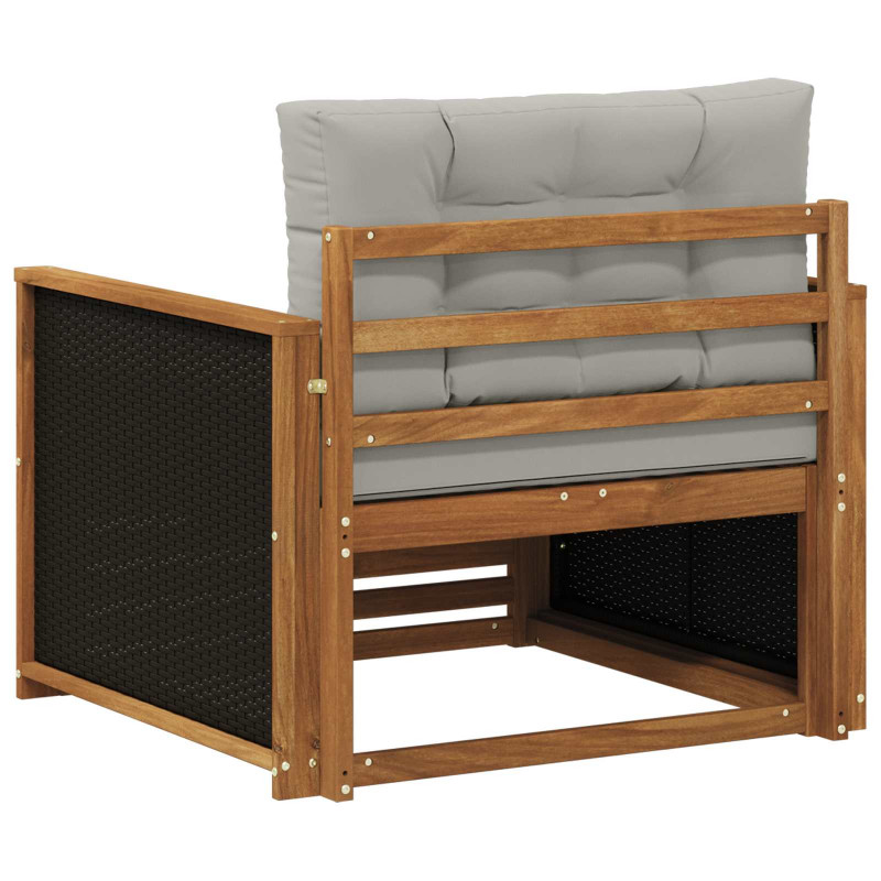 Środkowa sofa ogrodowa naturalny