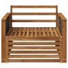 Środkowa sofa ogrodowa Lite Drewno Akacji naturalny