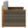 Środkowa sofa ogrodowa Lite Drewno Akacji naturalny