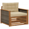 Środkowa sofa ogrodowa naturalny