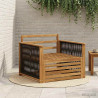 Środkowa sofa ogrodowa naturalny