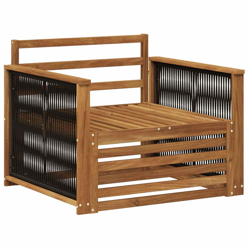 Środkowa sofa ogrodowa naturalny