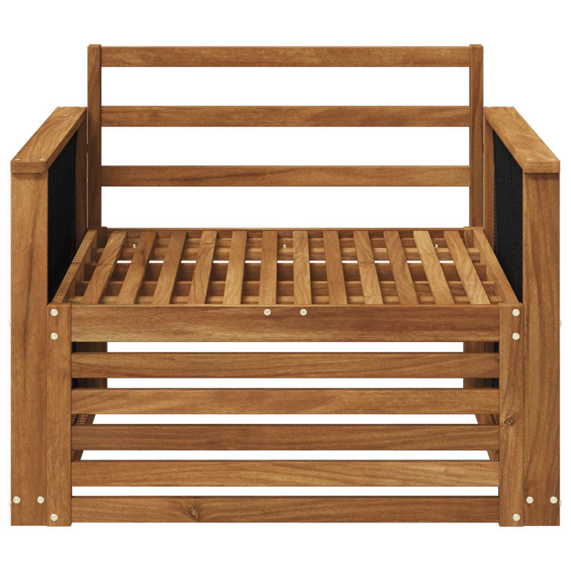 Środkowa sofa ogrodowa naturalny