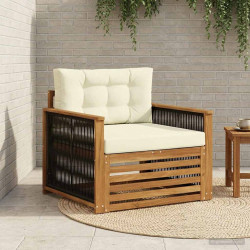 Środkowa sofa ogrodowa naturalny