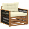 Środkowa sofa ogrodowa naturalny