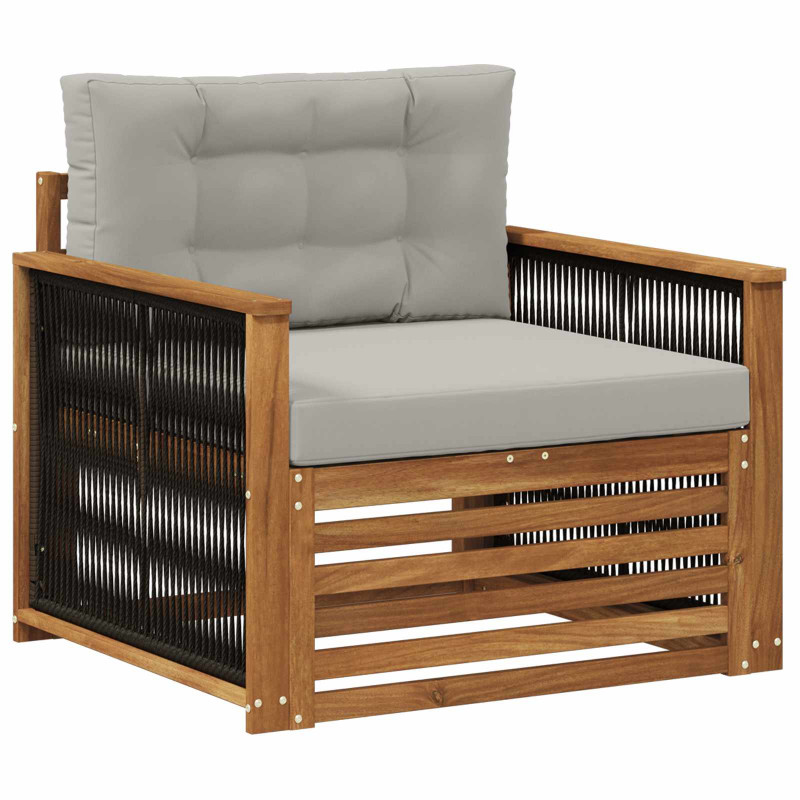 Środkowa sofa ogrodowa naturalny