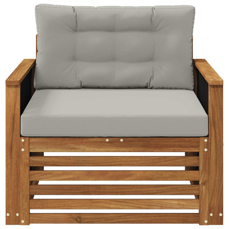Środkowa sofa ogrodowa naturalny