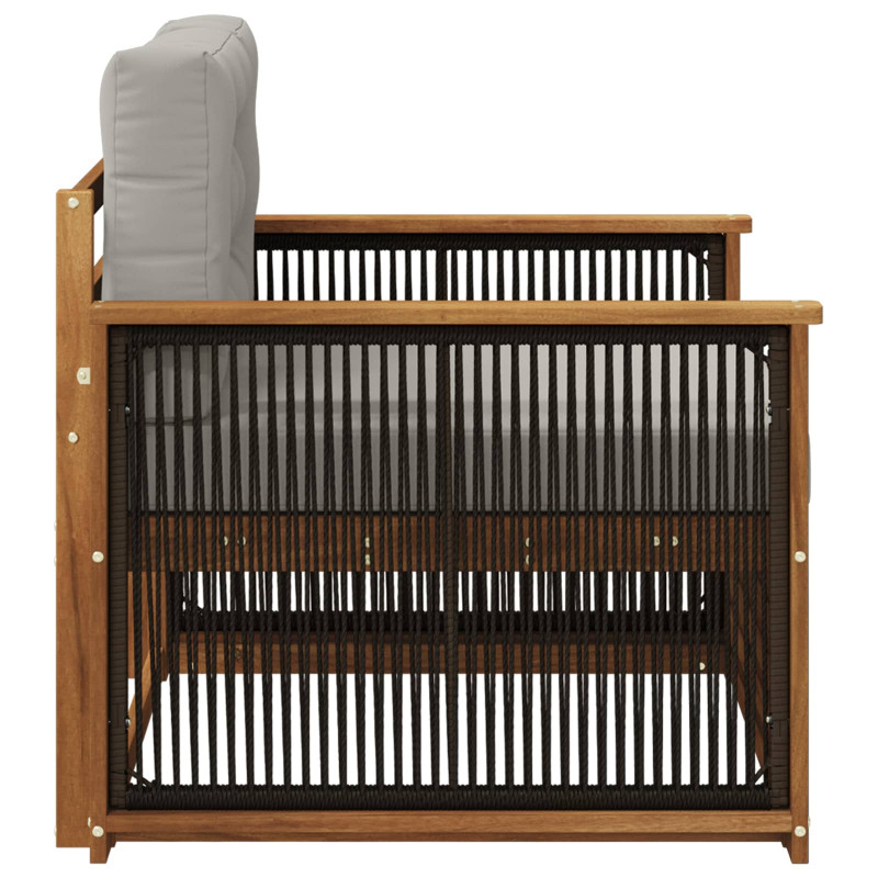 Środkowa sofa ogrodowa naturalny