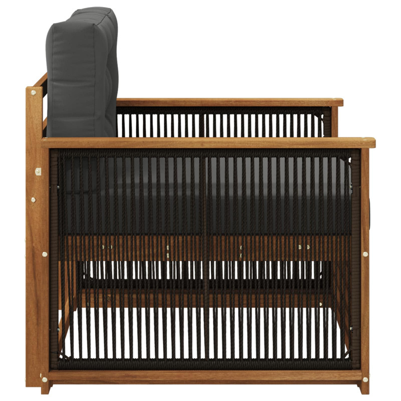 Środkowa sofa ogrodowa naturalny