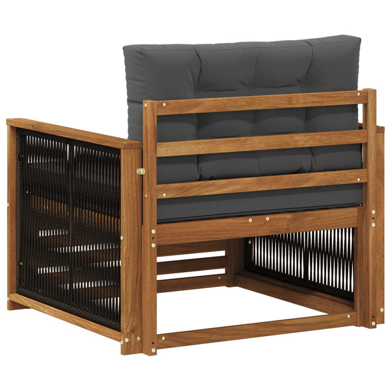 Środkowa sofa ogrodowa naturalny