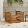 Środkowa sofa ogrodowa naturalny