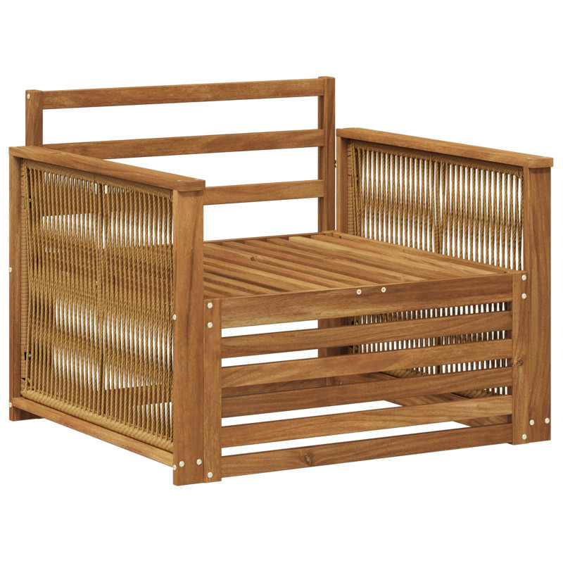Środkowa sofa ogrodowa naturalny