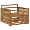 Środkowa sofa ogrodowa naturalny