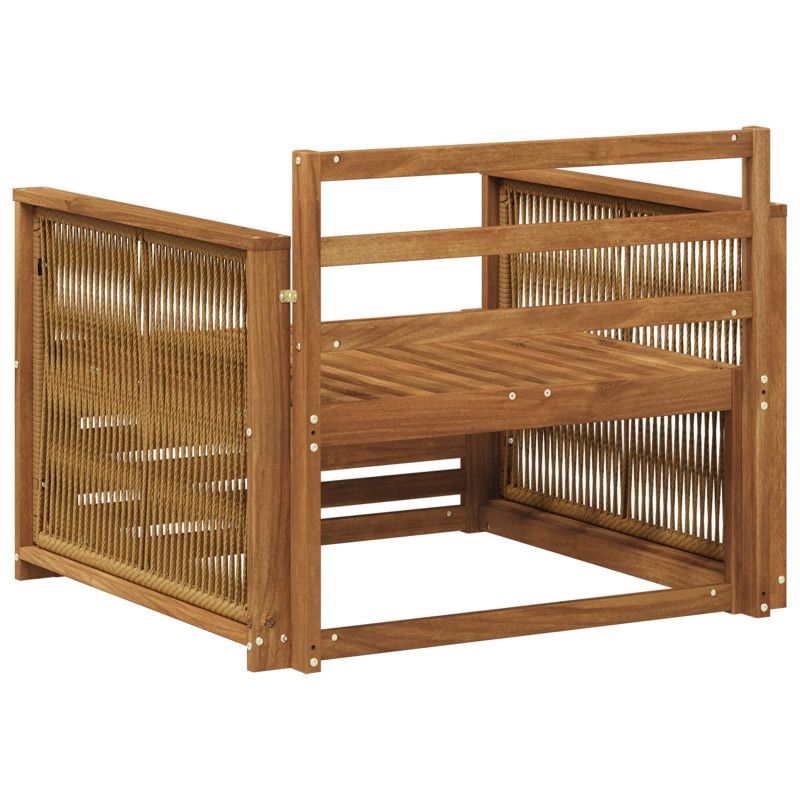 Środkowa sofa ogrodowa naturalny