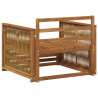 Środkowa sofa ogrodowa naturalny