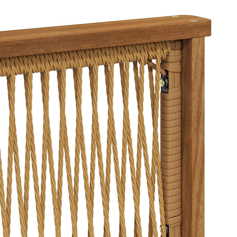 Środkowa sofa ogrodowa naturalny
