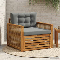 Środkowa sofa ogrodowa naturalny