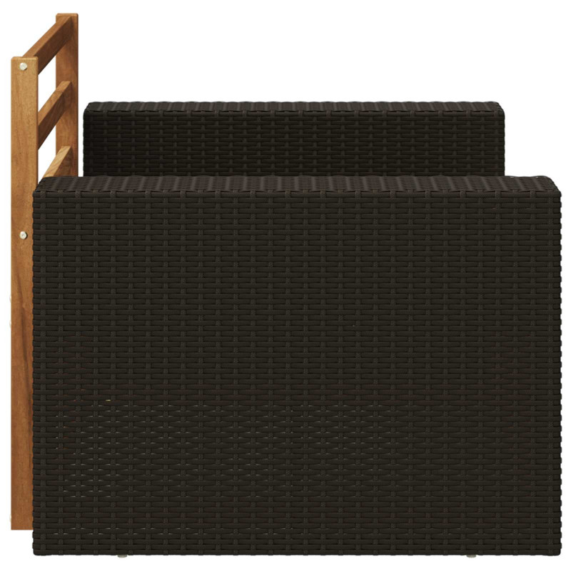 Środkowa sofa ogrodowa naturalny