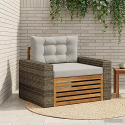 Środkowa sofa ogrodowa naturalny