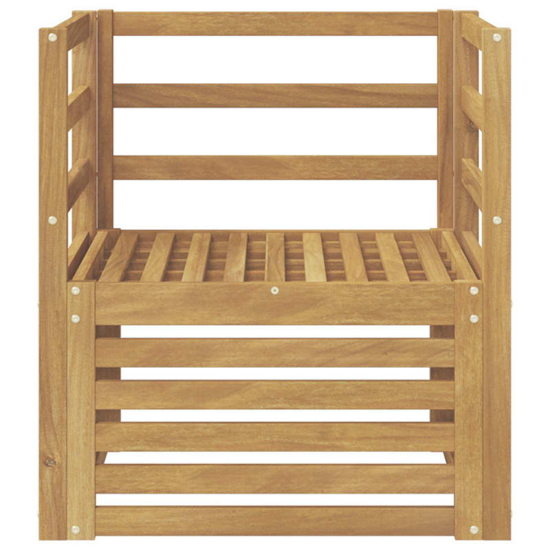 Sofa na zewnątrz Lite Drewno Akacji Biały